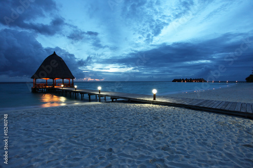 Malediven am Abend - Maldives in the evening - Angaga photo