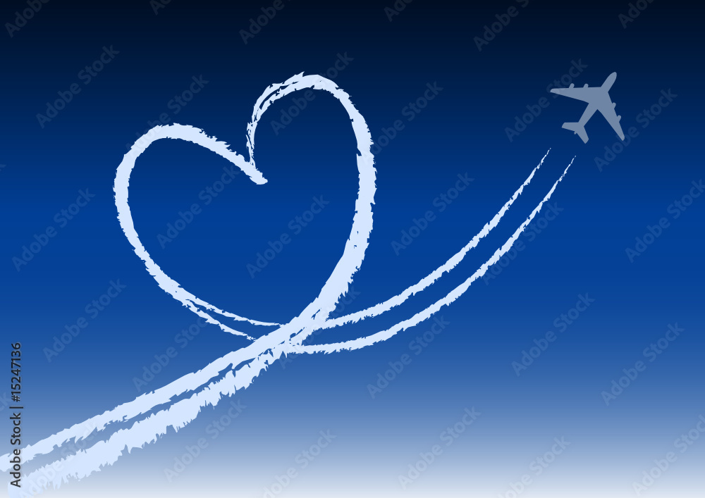 avion coeur