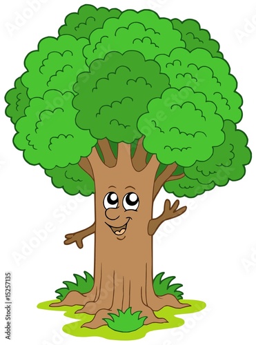 Cartoon tree character
