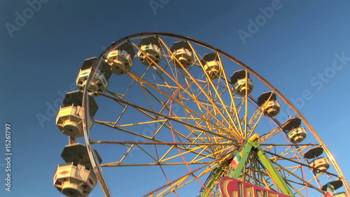 Carnival ferris wheel, Clark county fair, Washington photo