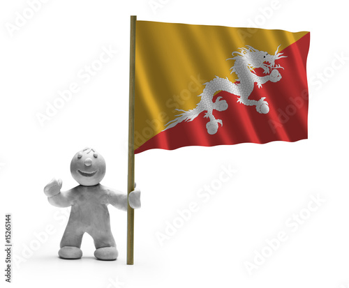 Bhutan Flagge flag photo