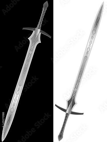 Steel sword of the knight