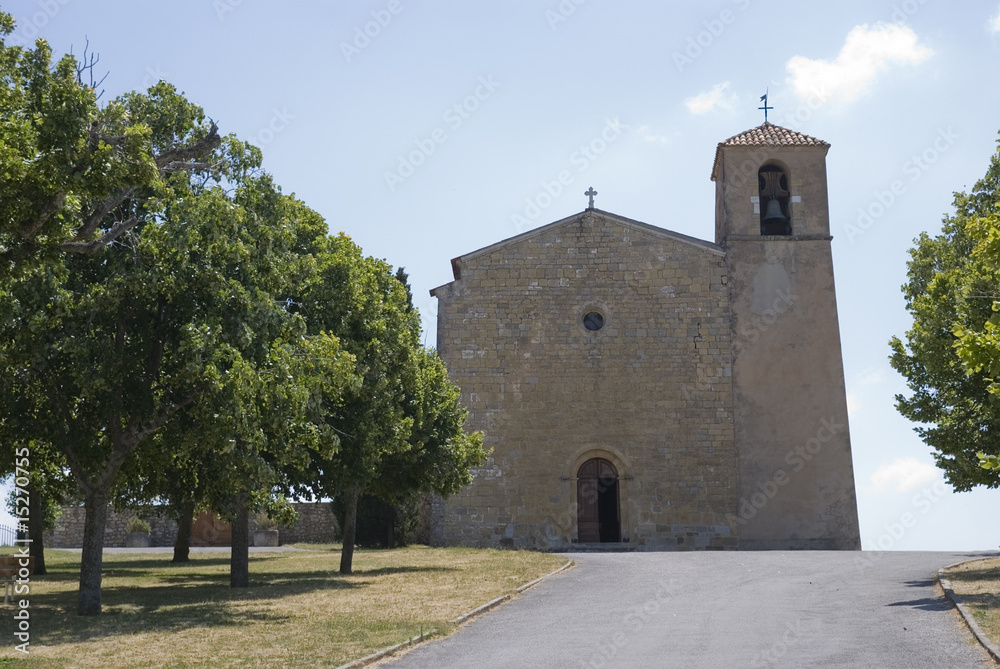 Church of TourTour in the south of Alps - Provence - France