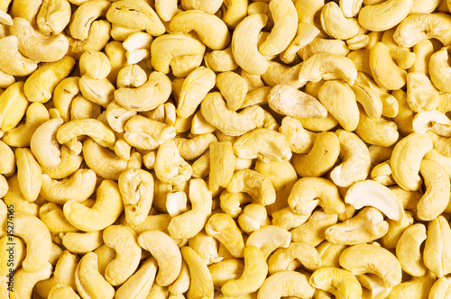 Photos Cashew nuts arranged at the background