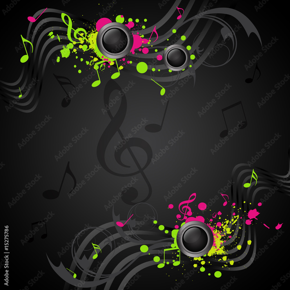 Obraz premium Music background