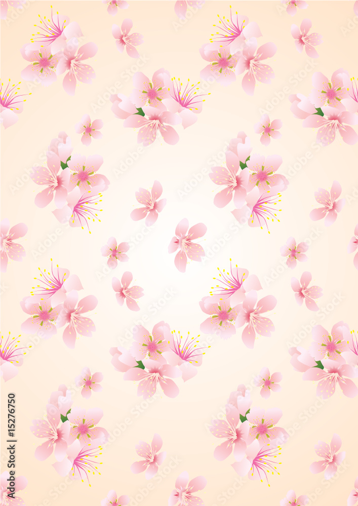 pink seamless flowers