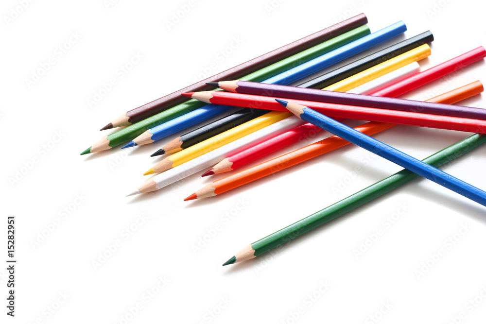 pencils isolated