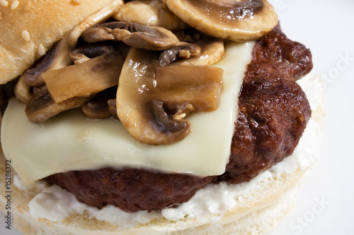 Burger with Mushroom & Swiss photo