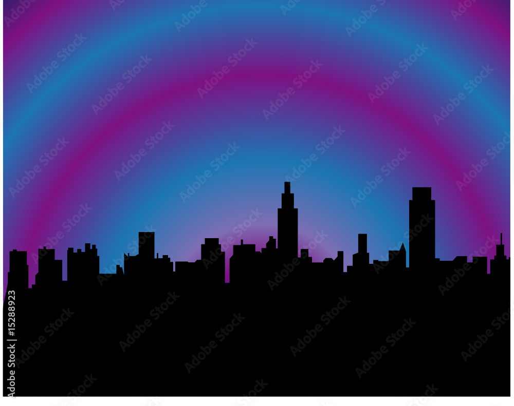 Abstract Silhouette Skyline