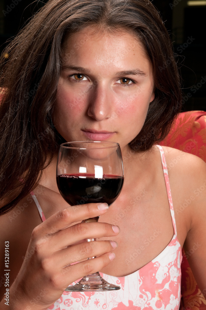 Drinking wine Drinking wine
