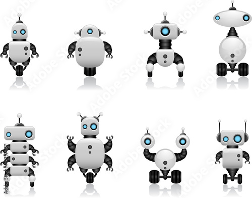 Robot set. To see the other vector robot illustrations , please check Robot collection.