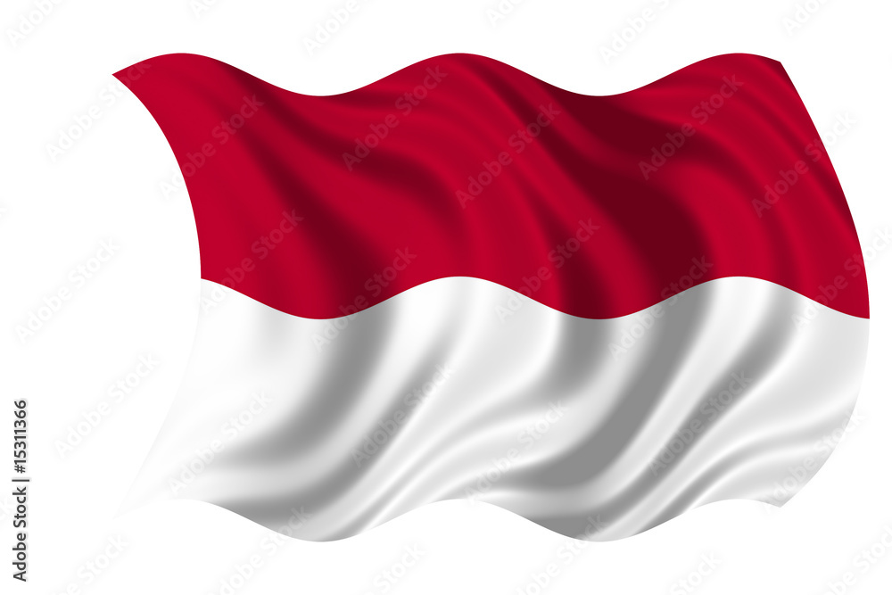 Naklejka premium Indonesia Flag