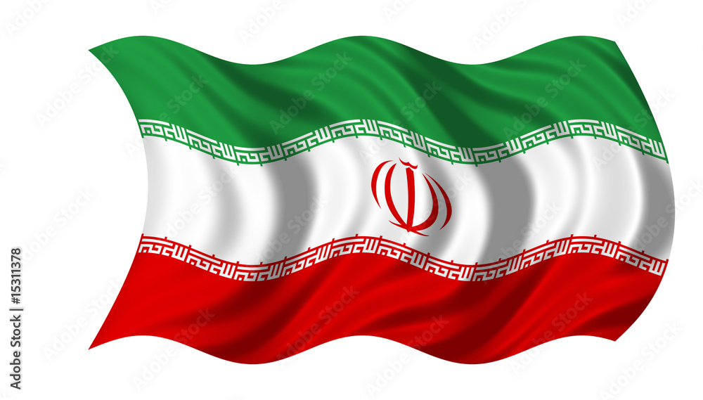 Naklejka premium Irân Flag