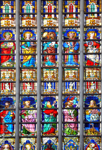Stained glass at Antwerp church