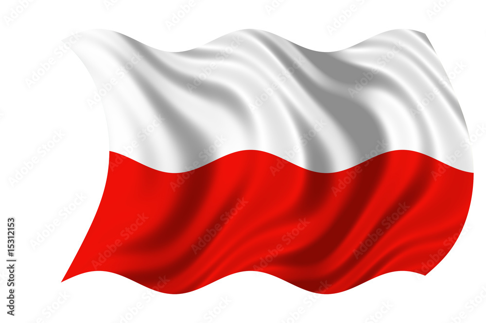Naklejka premium Poland Flag