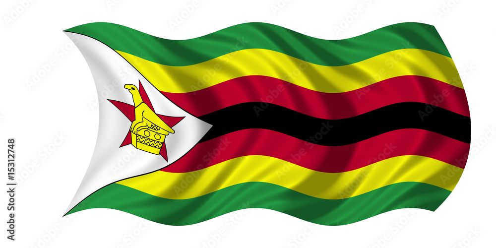 Fototapeta premium Zimbabwe Flag