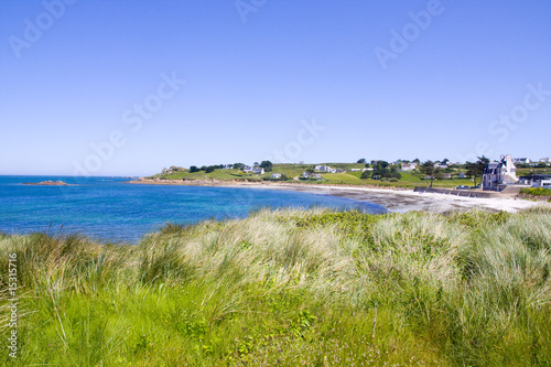 view of the coastline in brittany