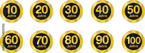 Jubiläum 10-100 Jahre