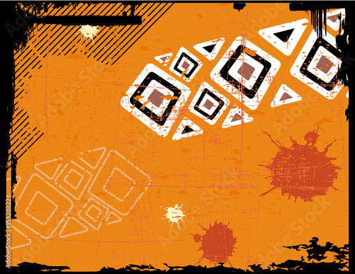 the ethnic vector retro grunge background