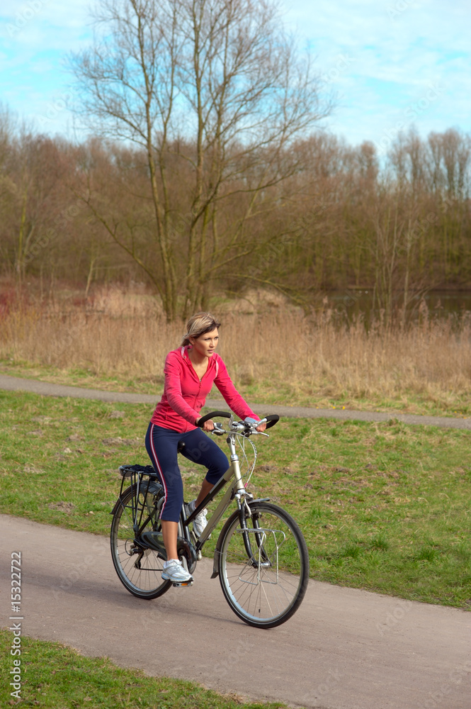Cycling in a Park Cycling in a Park
