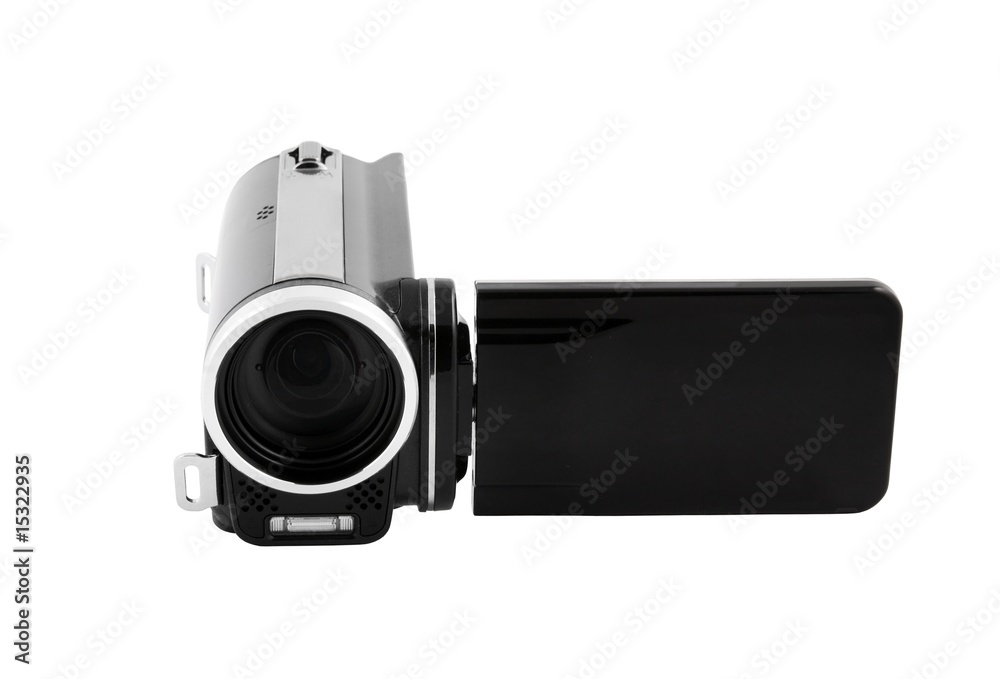 Fototapeta premium Digital camcorder isolated on white background