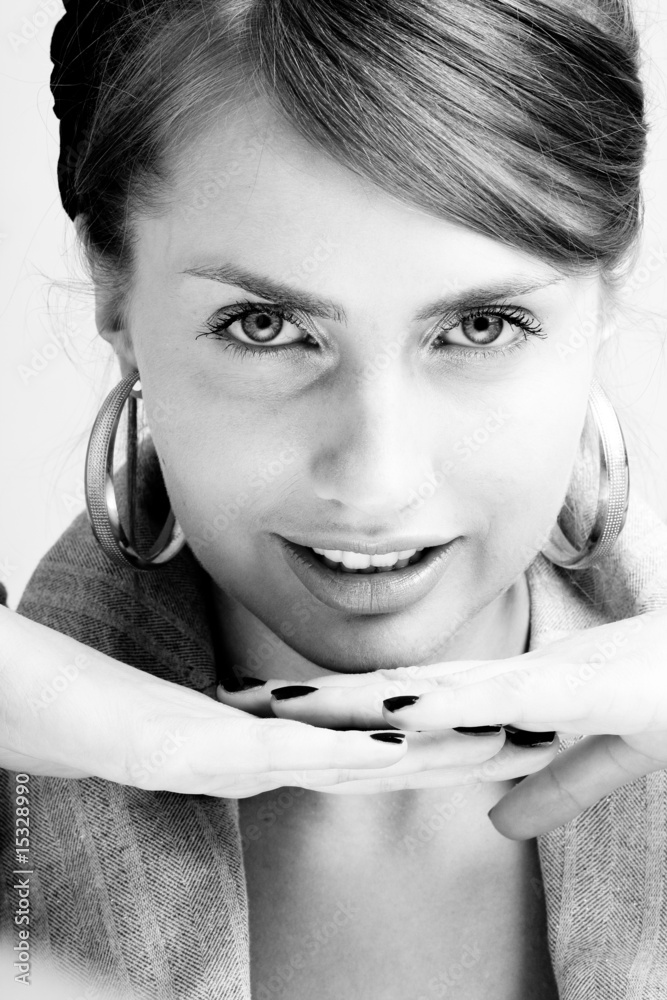 Obraz premium young smiling woman