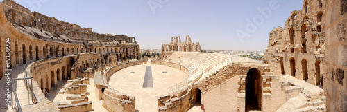 Ancient Roman Amphitheatre in El-Jem, Tunisia photo