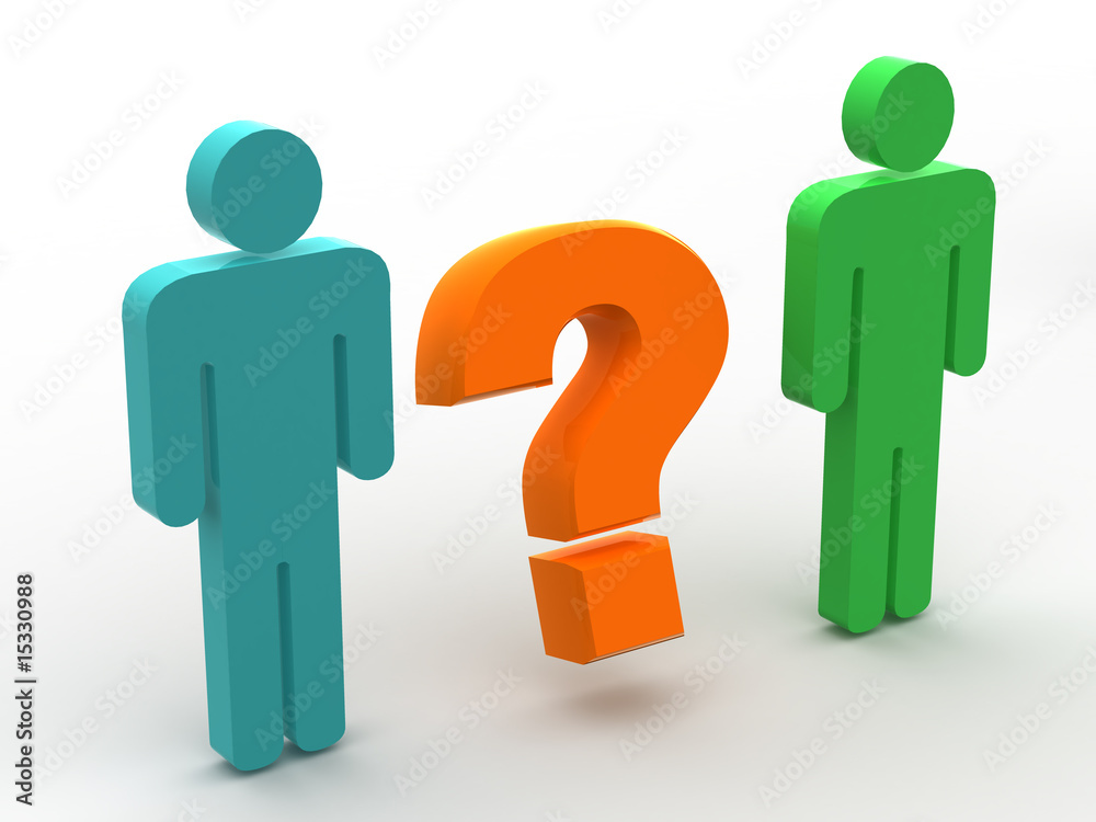 man and question man and question