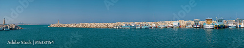 harbor with fishing boats