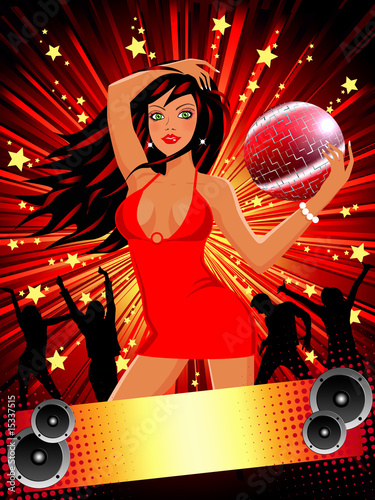 Party night with beautiful girls