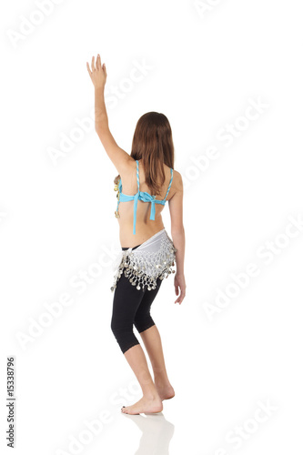 Young belly dancing girl