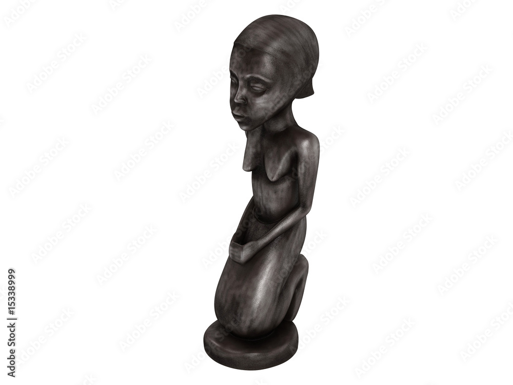 Obraz premium Old_african_statuette