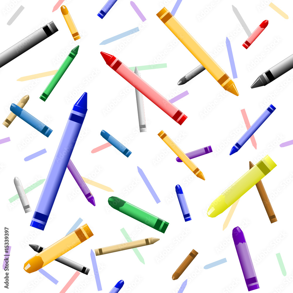 Colorful crayon background