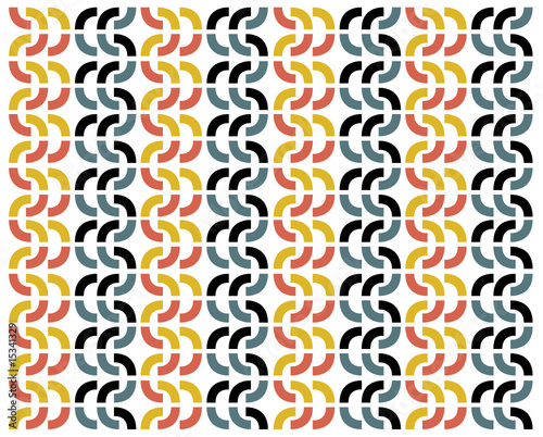 ornament Mediaeval seamless vector pattern red color