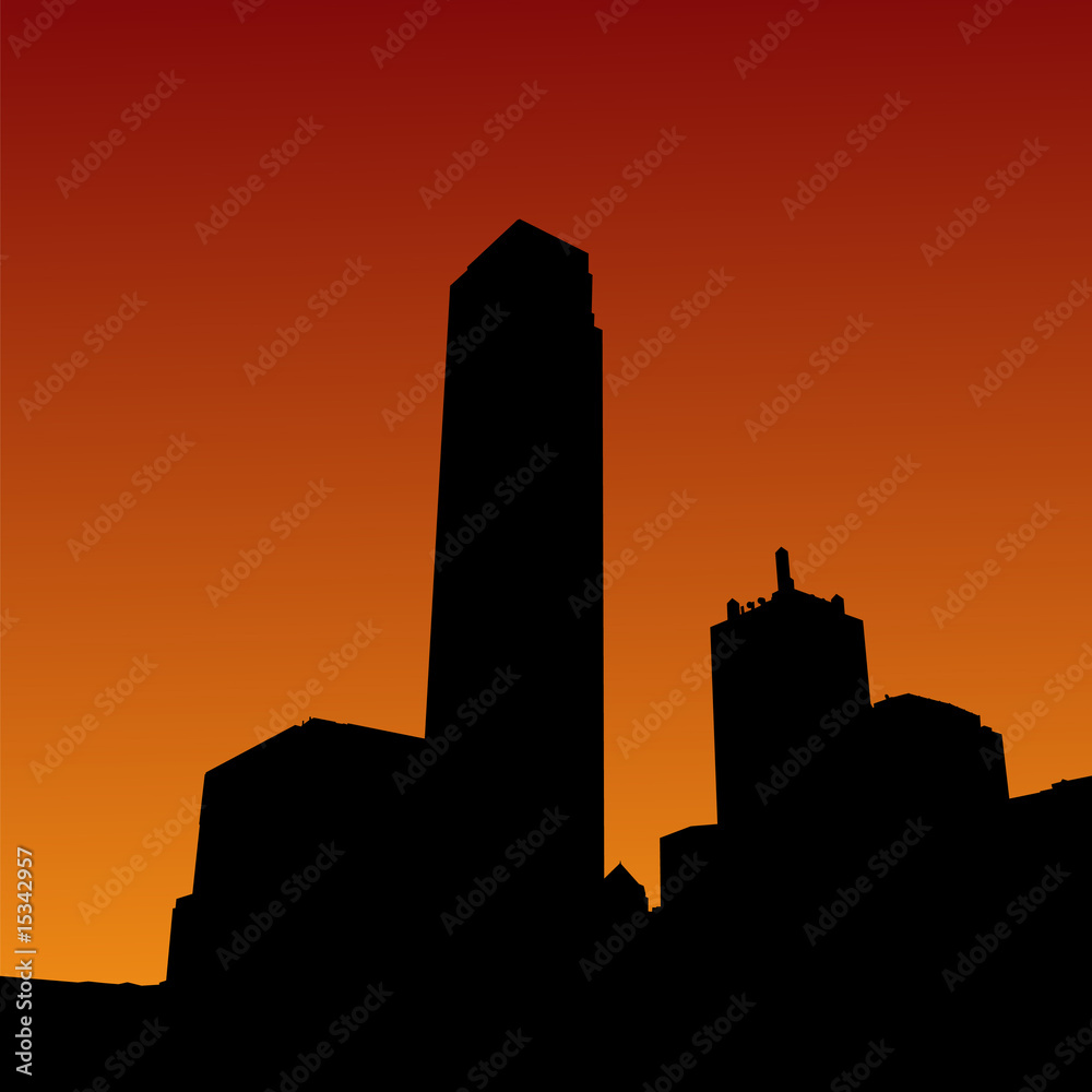 Fototapeta premium Dallas Skyline at sunset