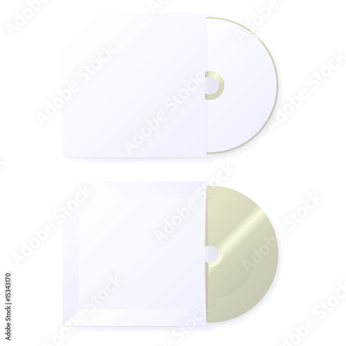 Blank CD front and back