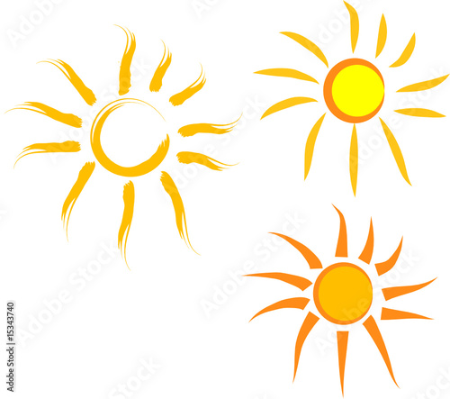 Sonne Vektor Pinsel