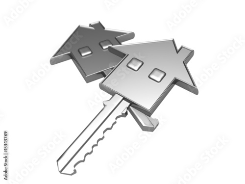 House key and real estate concept photo