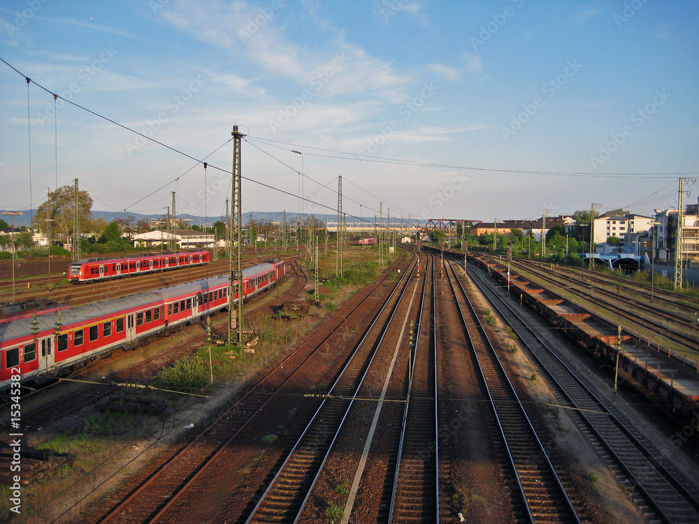 Obraz premium S-Bahn, Gleise