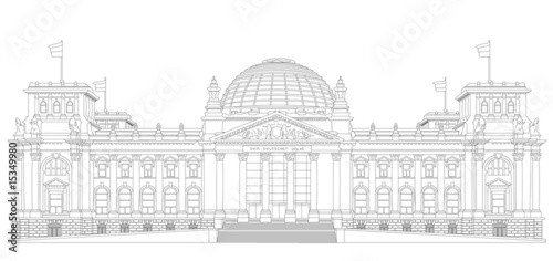Reichstag outline photo