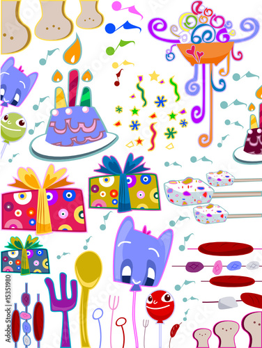 Picnic Party Doodles