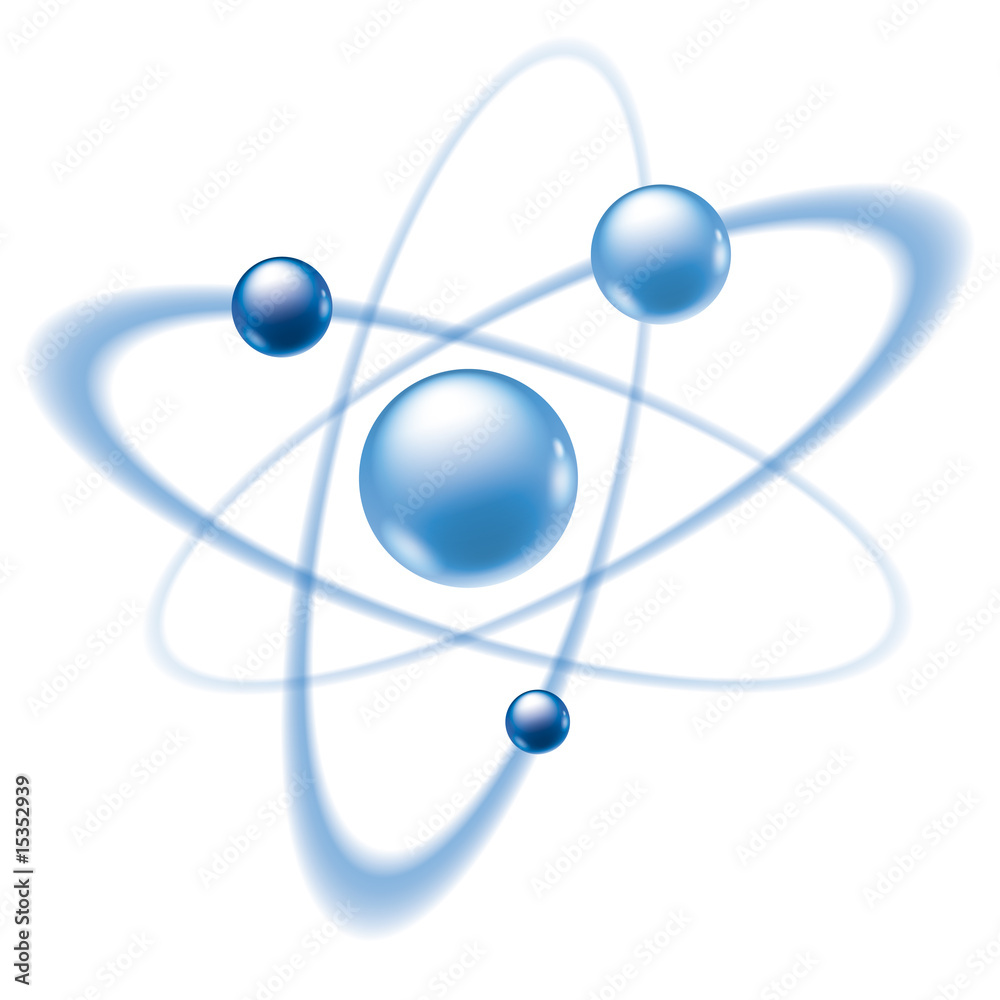 Atom und Molekül - obrazy, fototapety, plakaty 