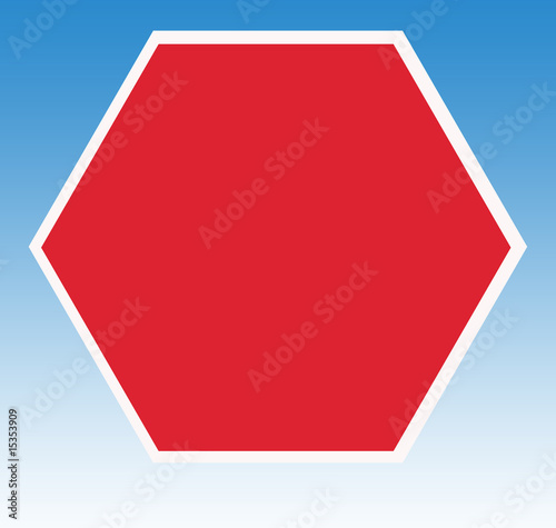 Blank warning sign