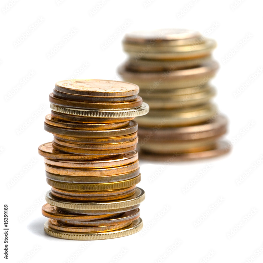two coins stacks two coins stacks