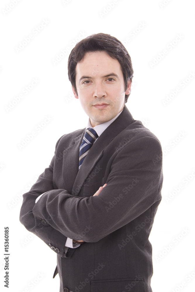 young business man portrait isolated on white young business man portrait isolated on white