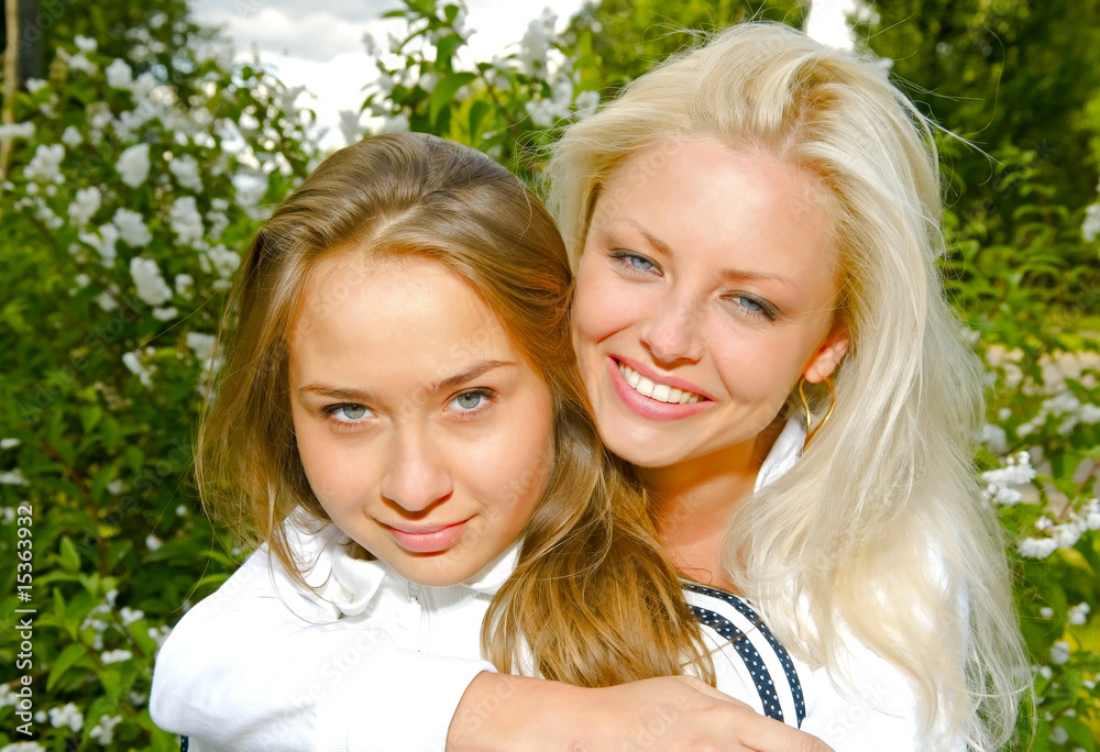 portrait of smiling girls portrait of smiling girls