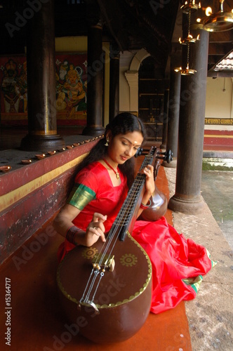 girl playing veena 2