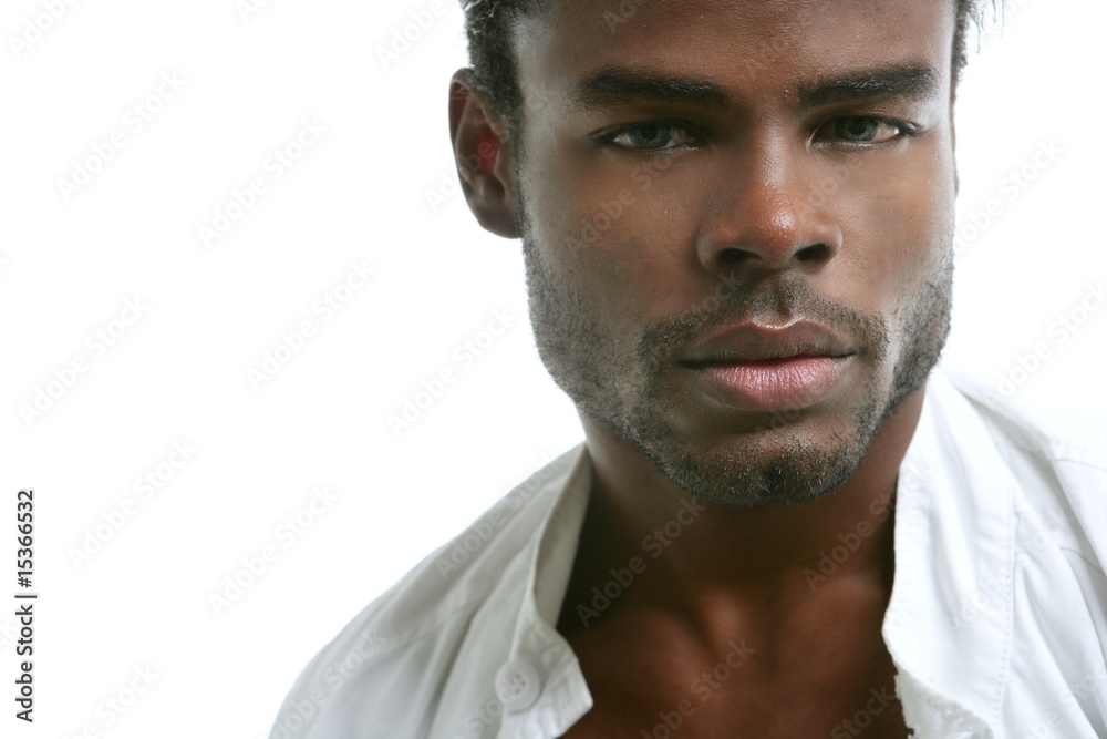 Fototapeta premium African american cute black young man portrait