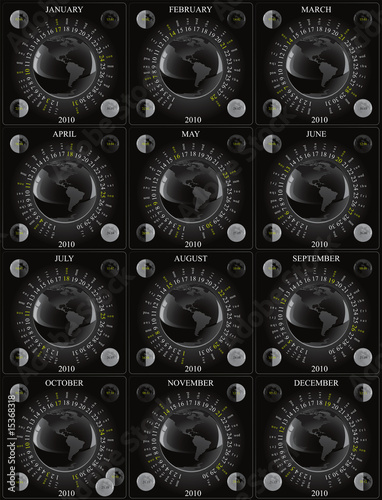 VECTOR CALENDAR 2010