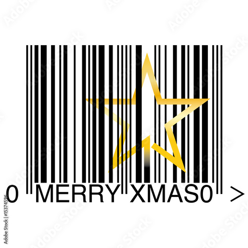 merry xmas barcode